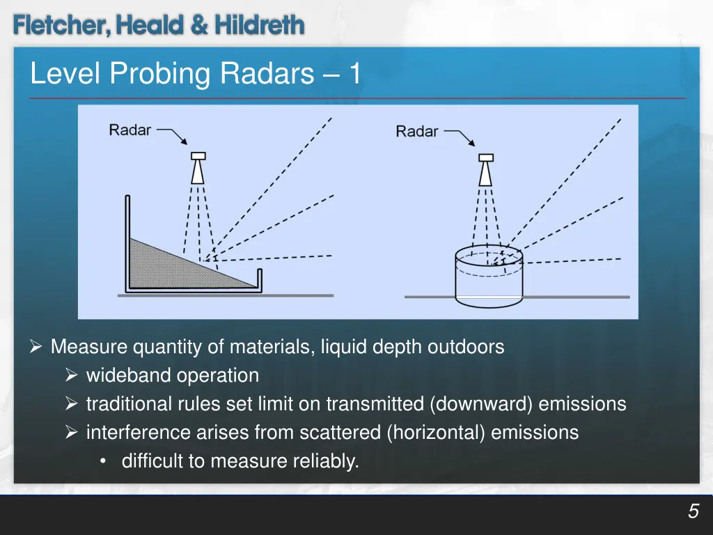 level probing radars 1