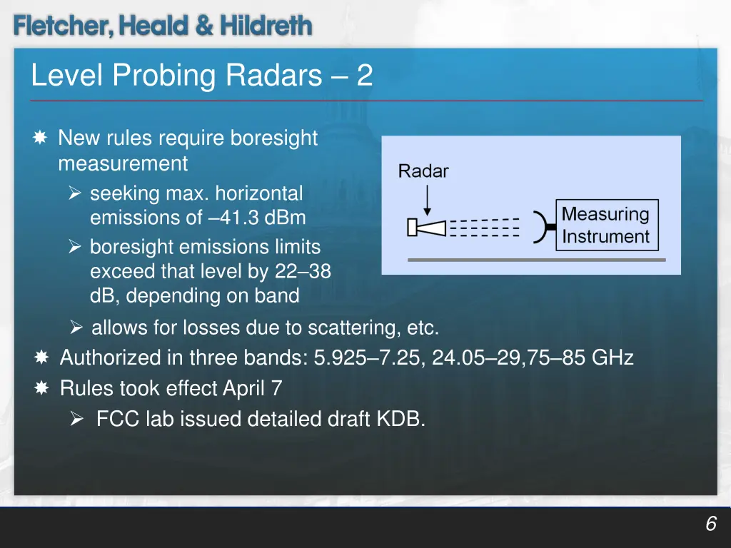 level probing radars 2