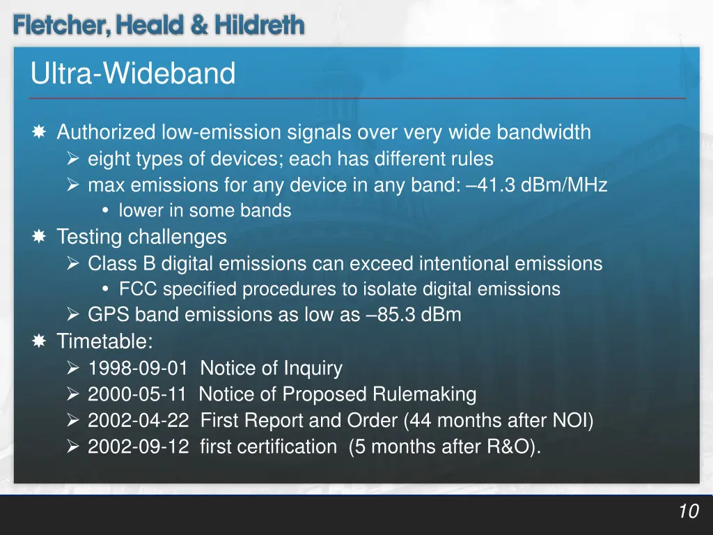 ultra wideband