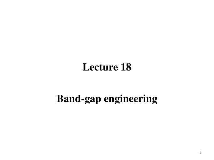 lecture 18