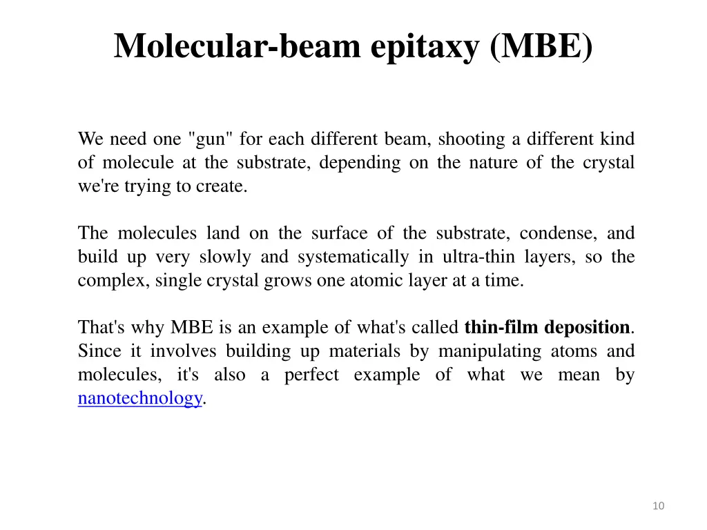 molecular beam epitaxy mbe 3