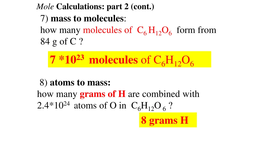 mole calculations part 2 cont 2