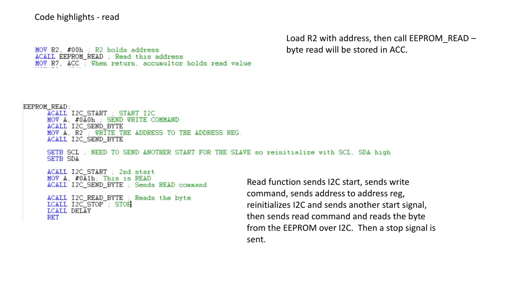 code highlights read