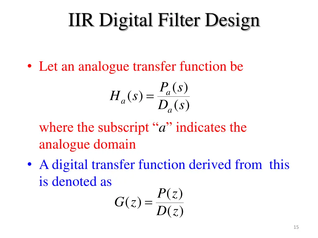 iir digital filter design 2