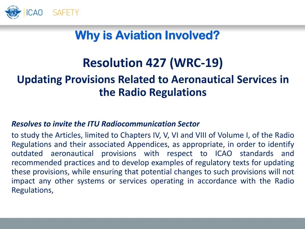 why is aviation involved why is aviation involved