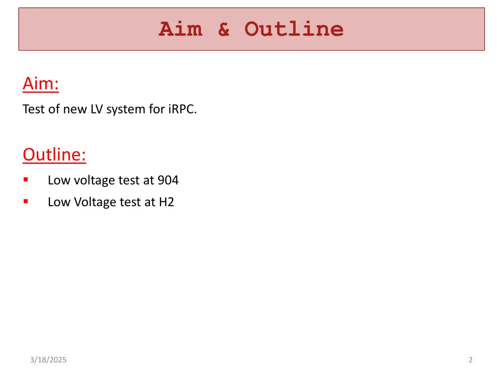 aim outline