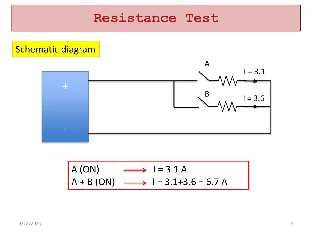 resistance test