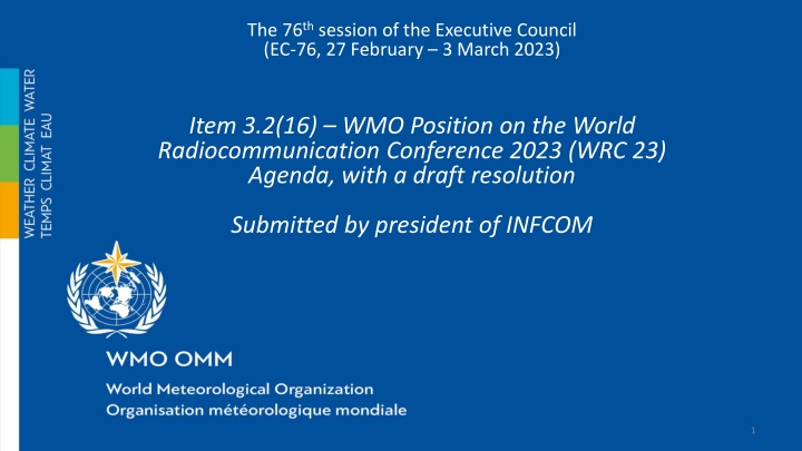 the 76 th session of the executive council