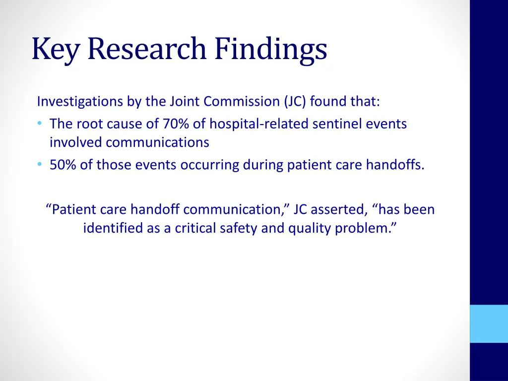 key research findings 1
