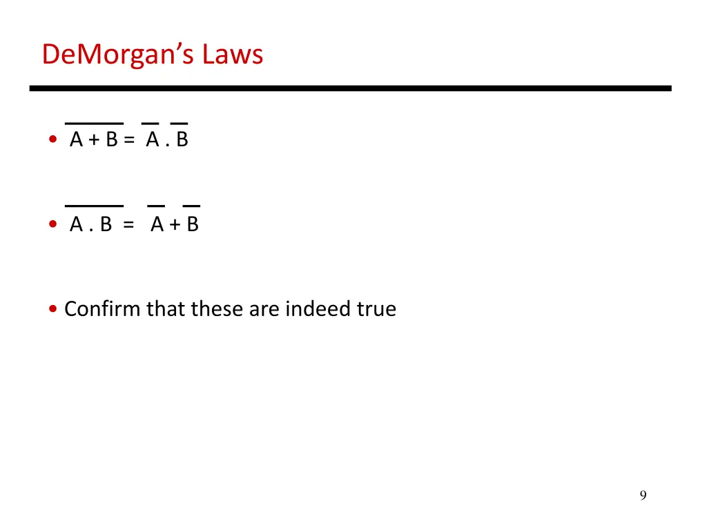 demorgan s laws