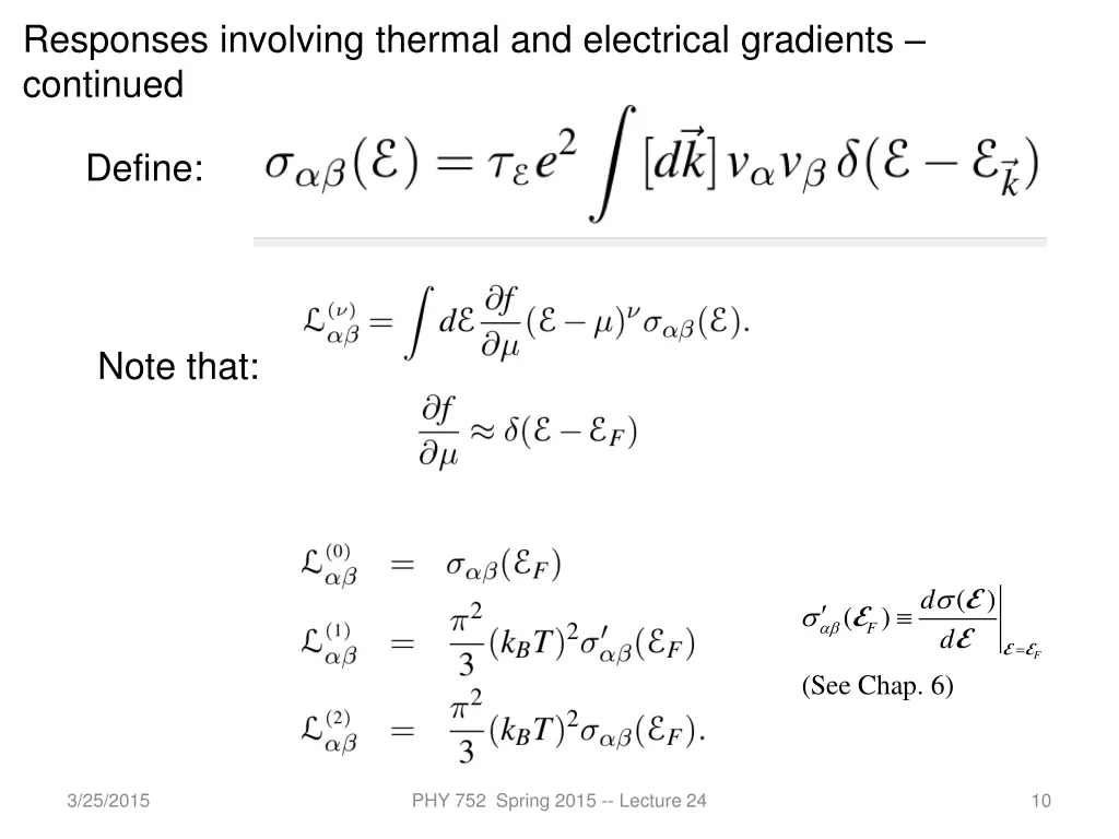 responses involving thermal and electrical 2