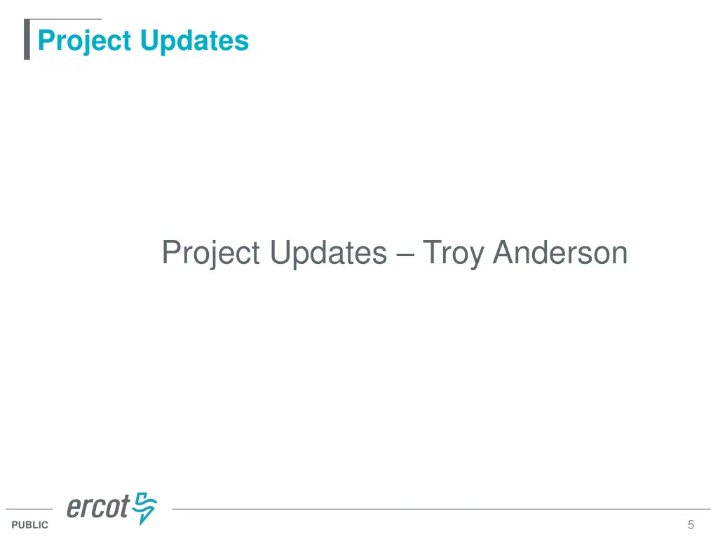 project updates
