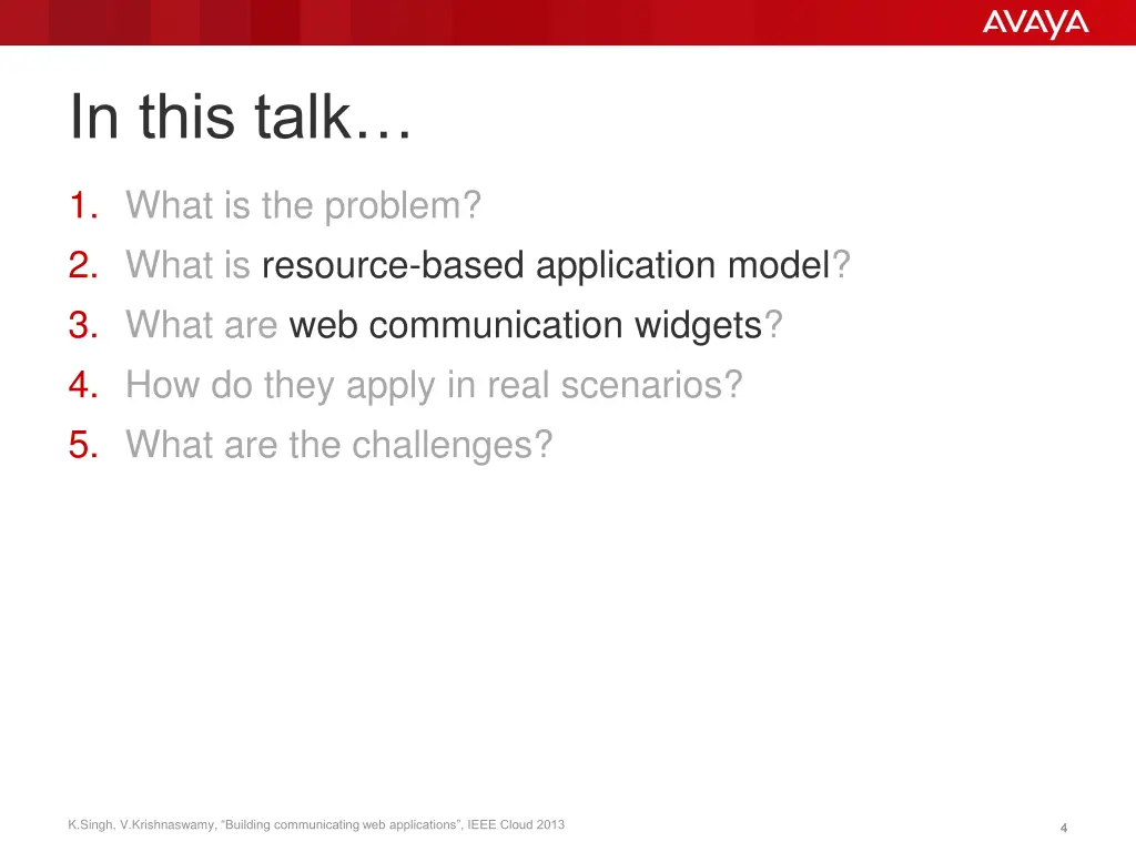 in this talk