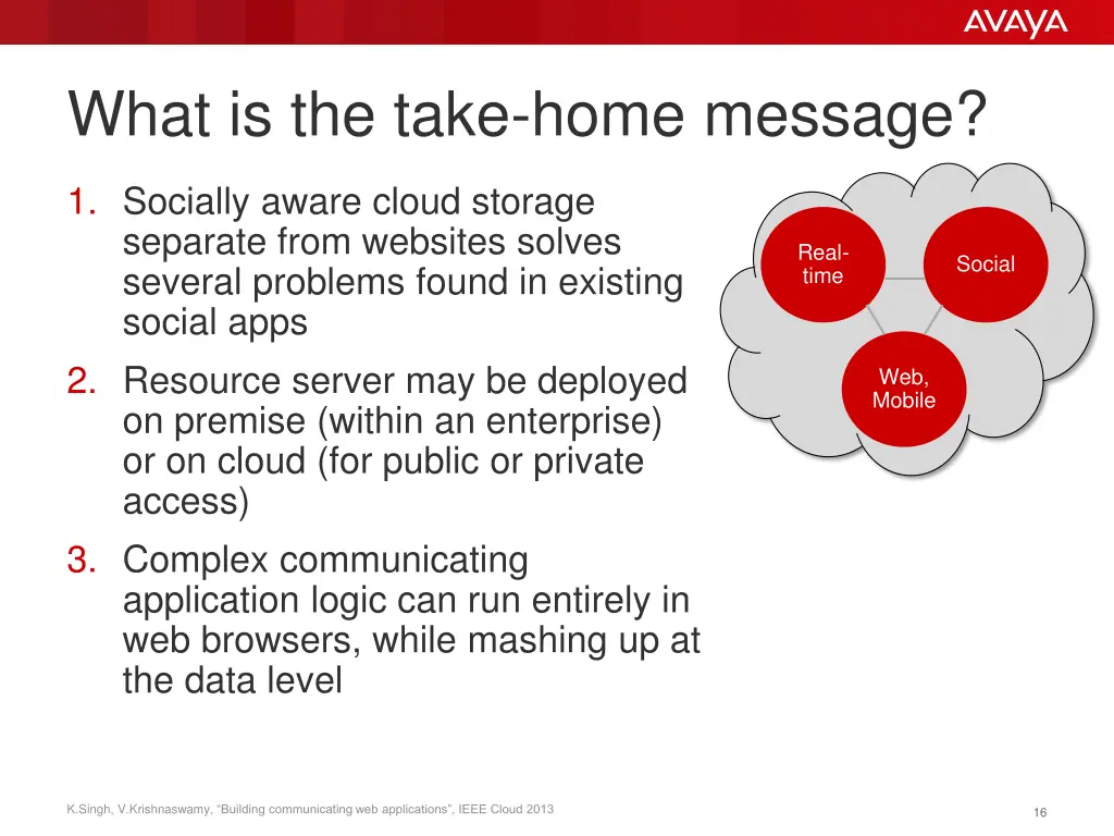 what is the take home message