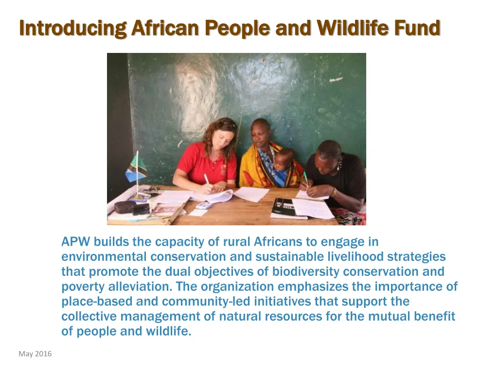 introducing african people and wildlife fund