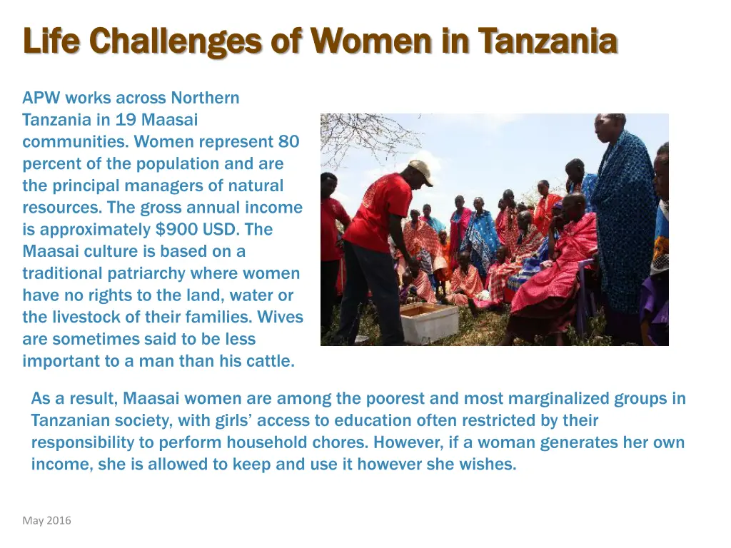 life challenges of women in tanzania life