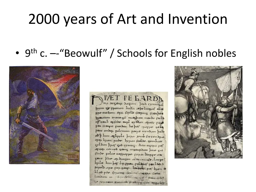 2000 years of art and invention