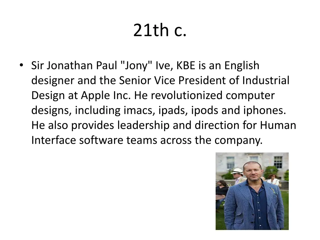 21th c 1