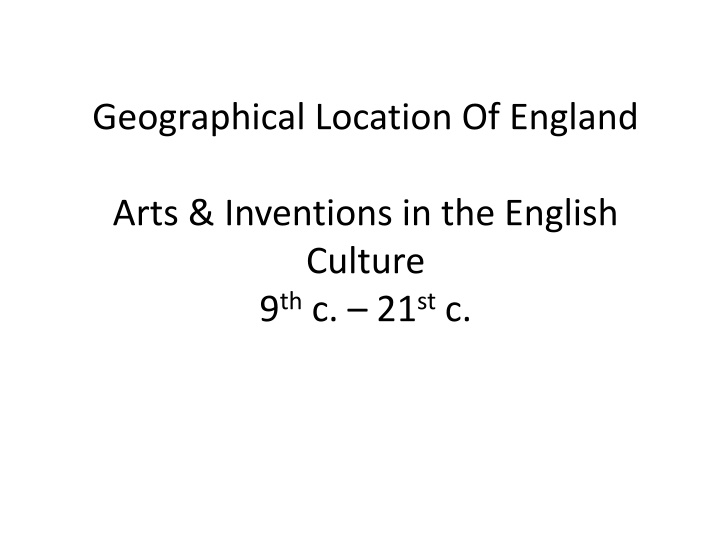 geographical location of england