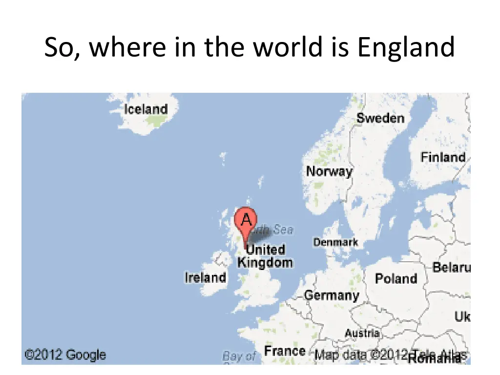 so where in the world is england