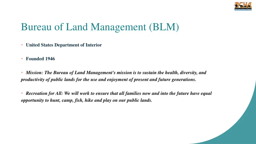 bureau of land management blm