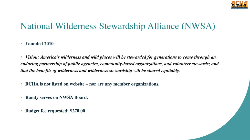 national wilderness stewardship alliance nwsa