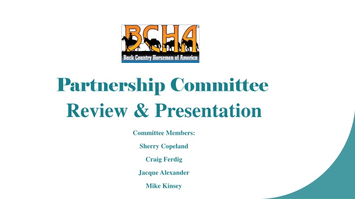 partnership committee review presentation