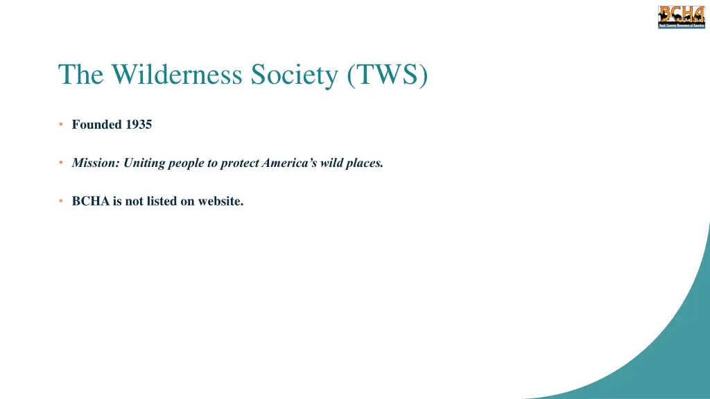the wilderness society tws