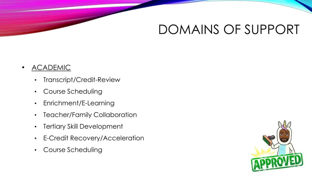 domains of support