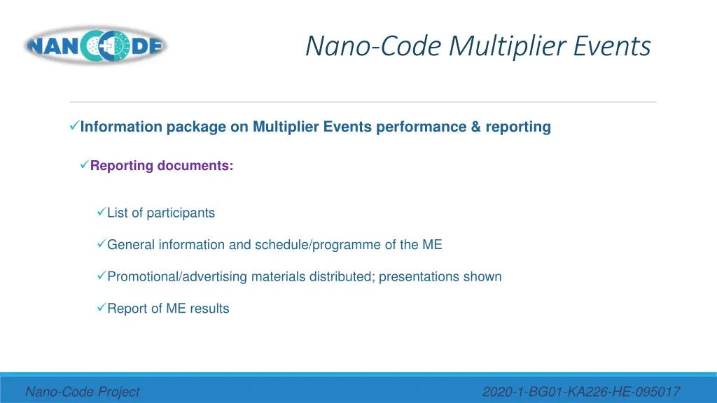 nano code multiplier events 10