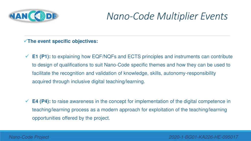 nano code multiplier events 2