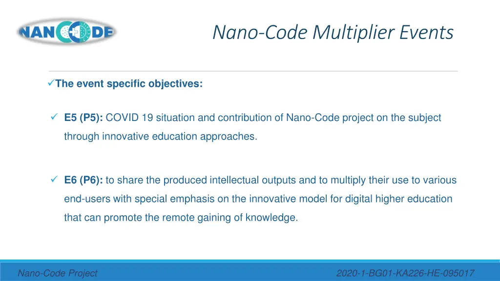nano code multiplier events 3