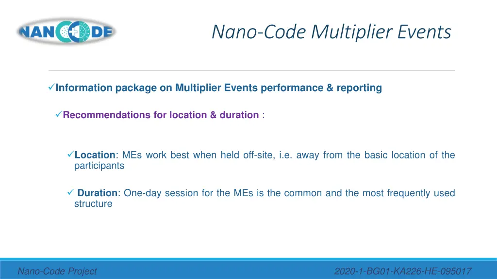 nano code multiplier events 8