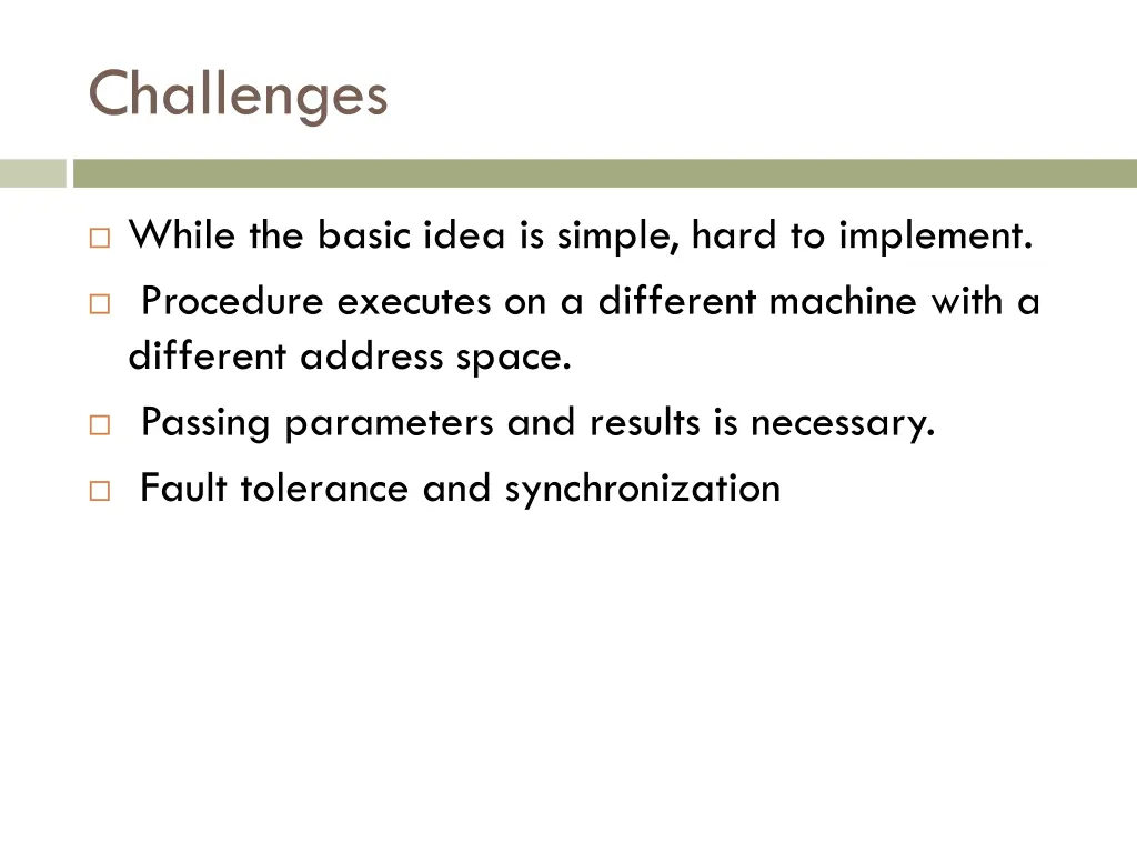challenges
