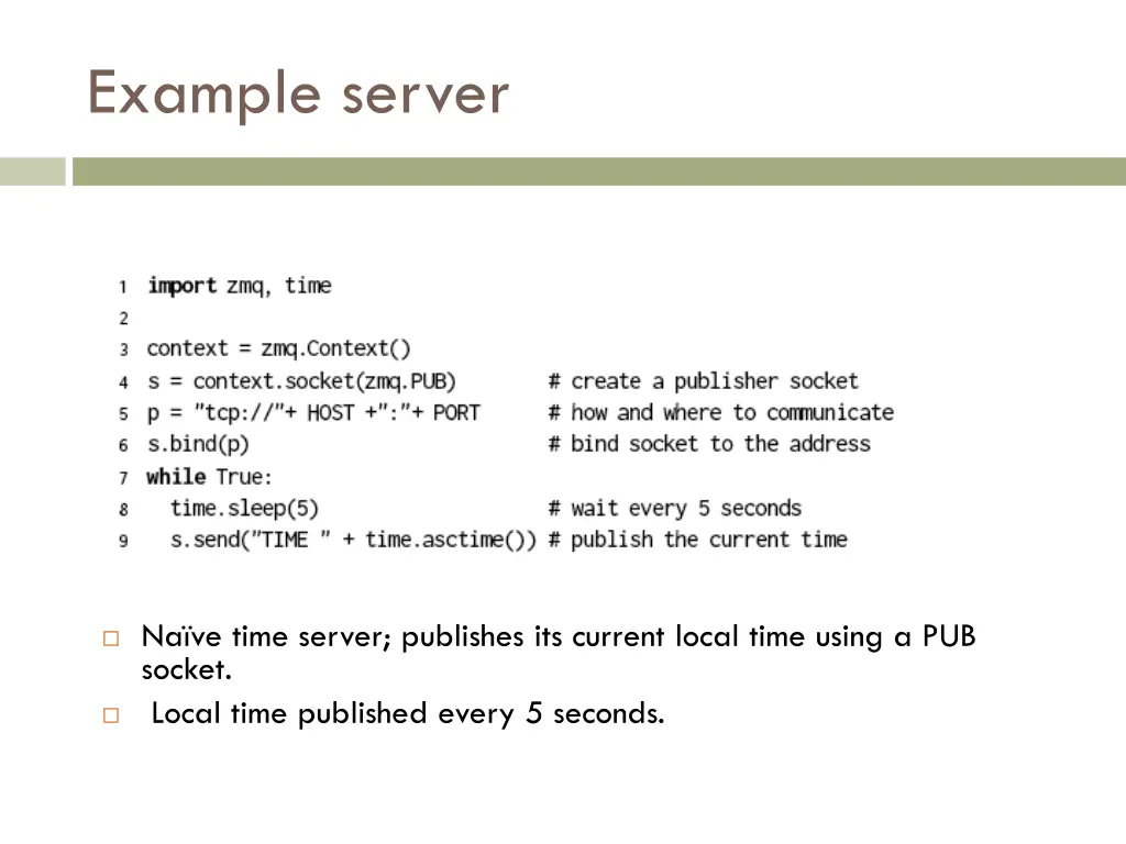 example server 1