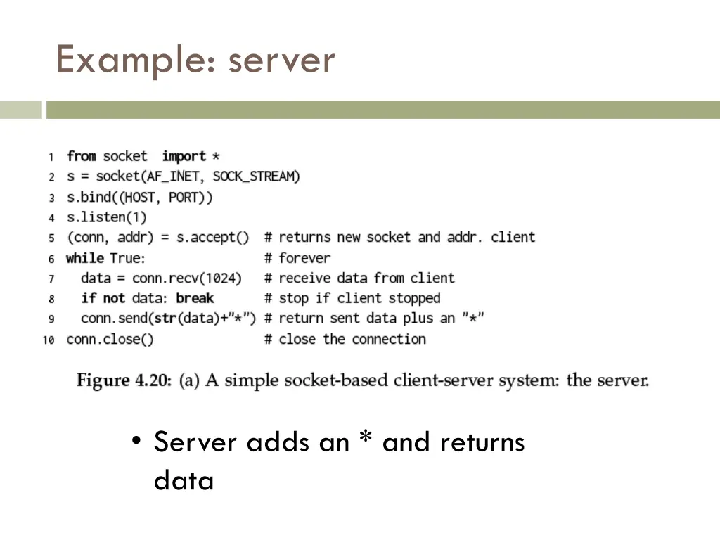 example server