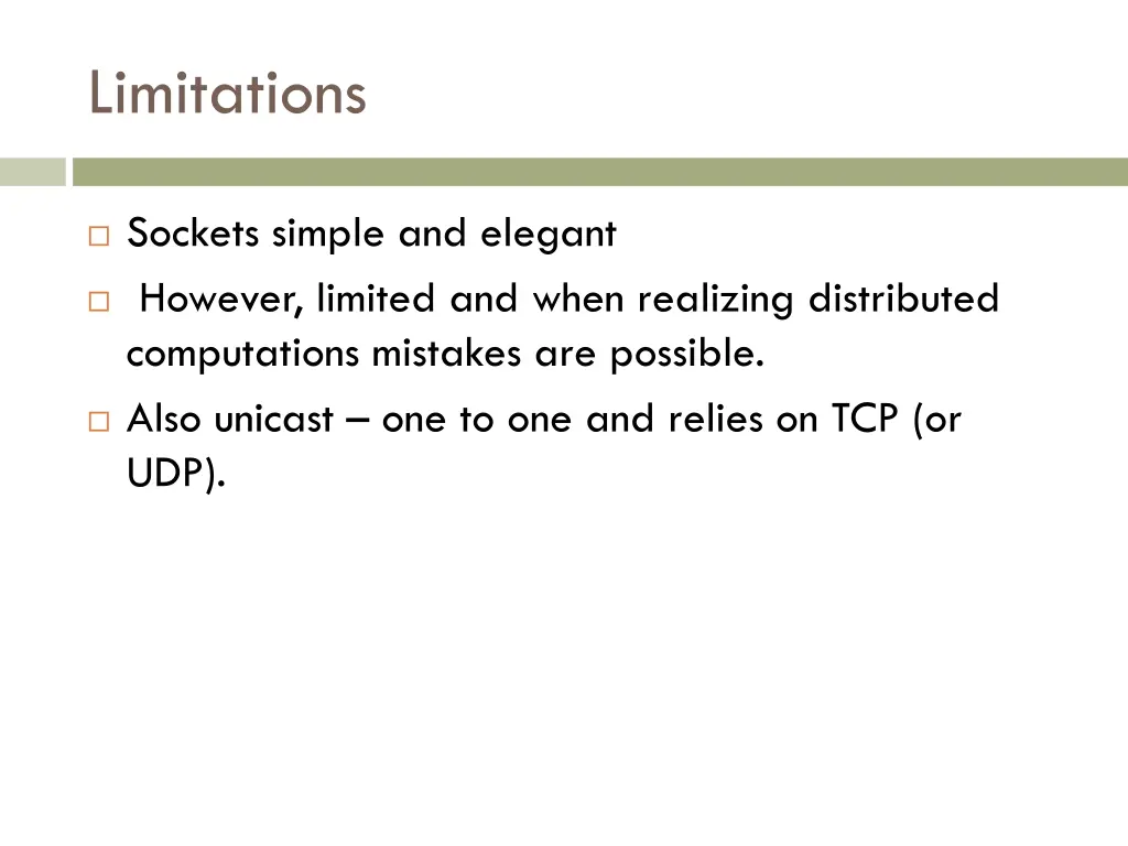 limitations