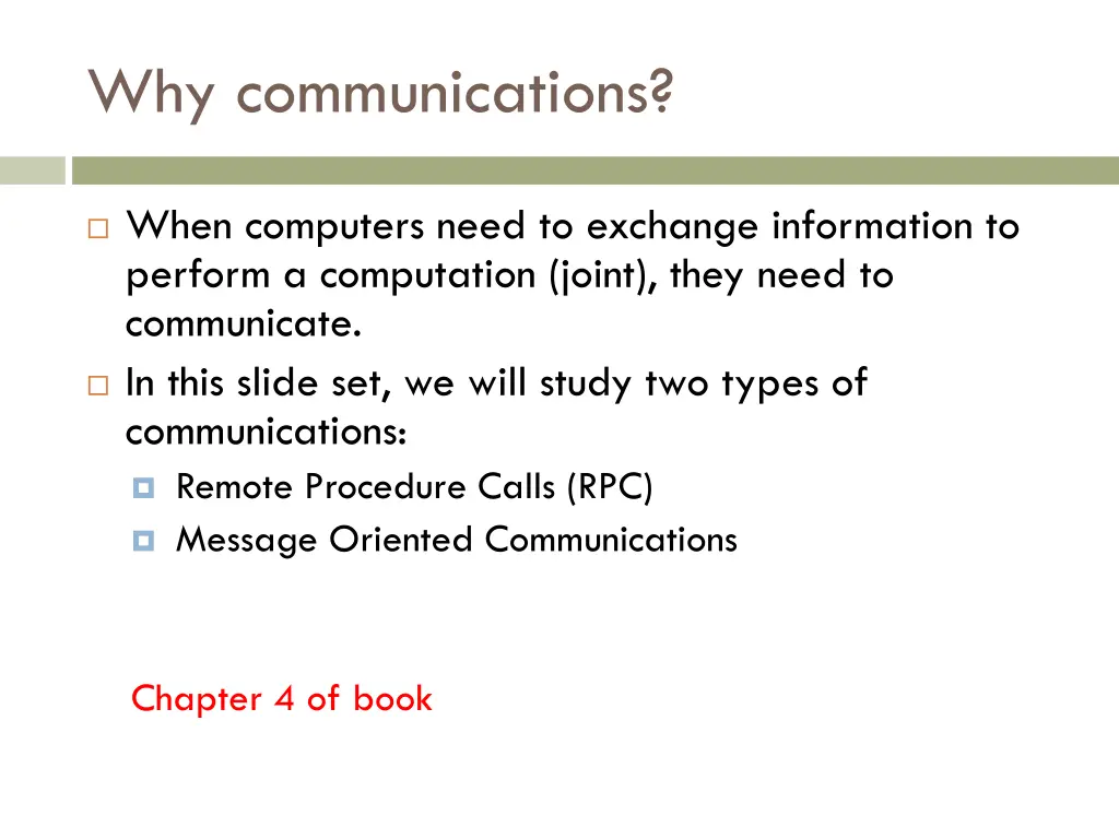 why communications