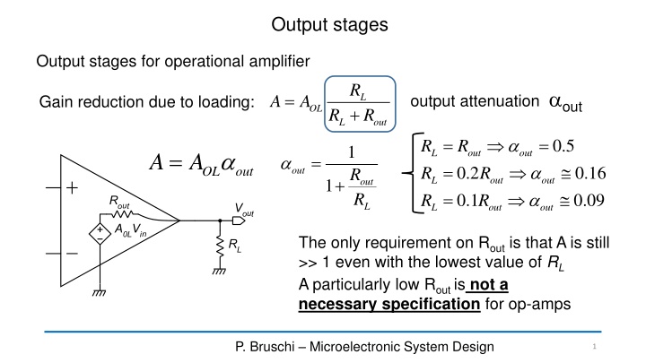 output stages