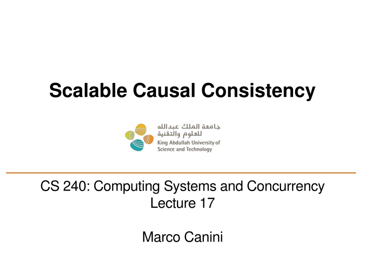scalable causal consistency