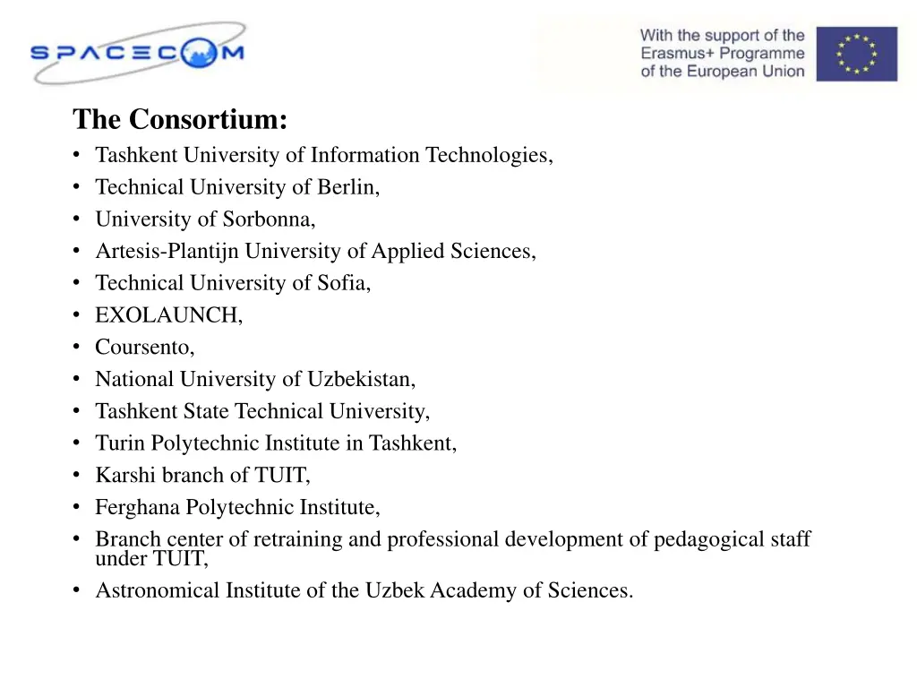 the consortium tashkent university of information