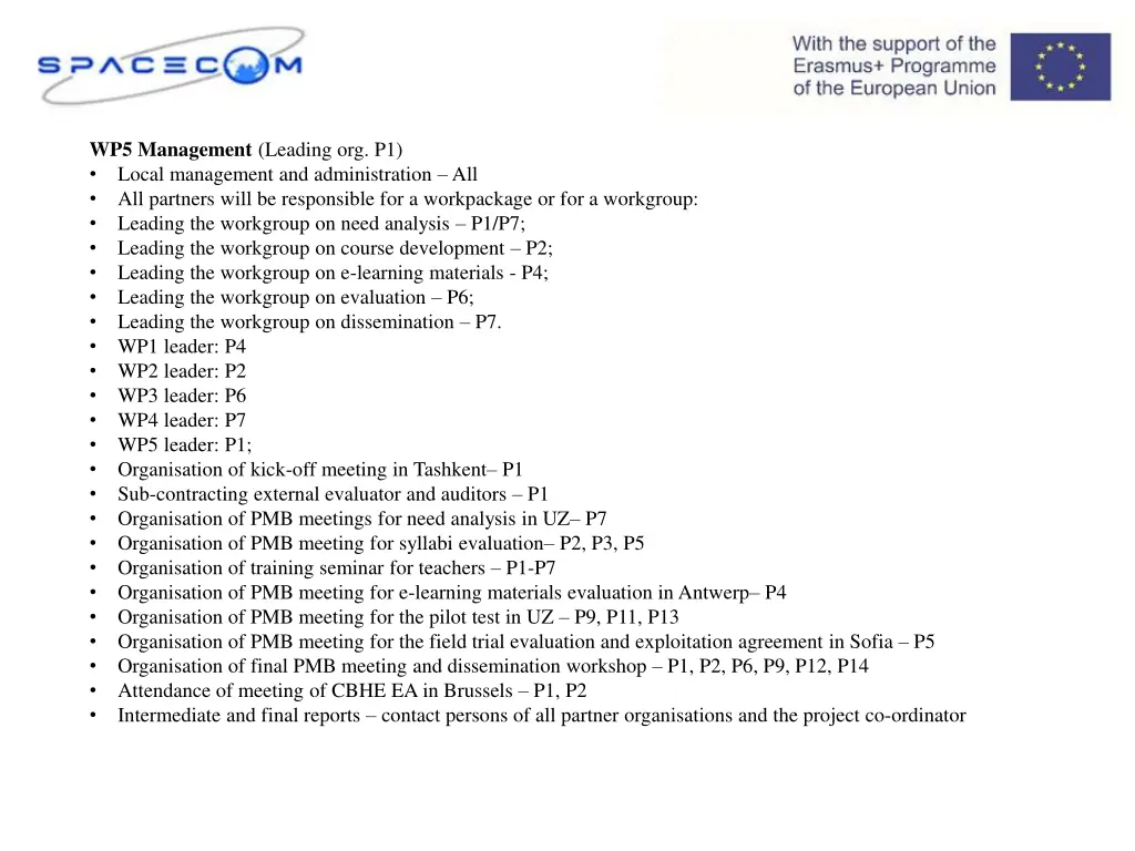 wp5 management leading org p1 local management