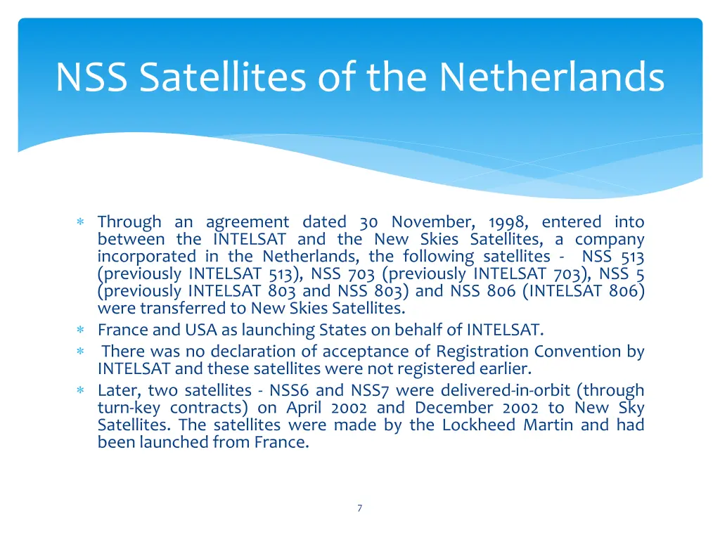 nss satellites of the netherlands