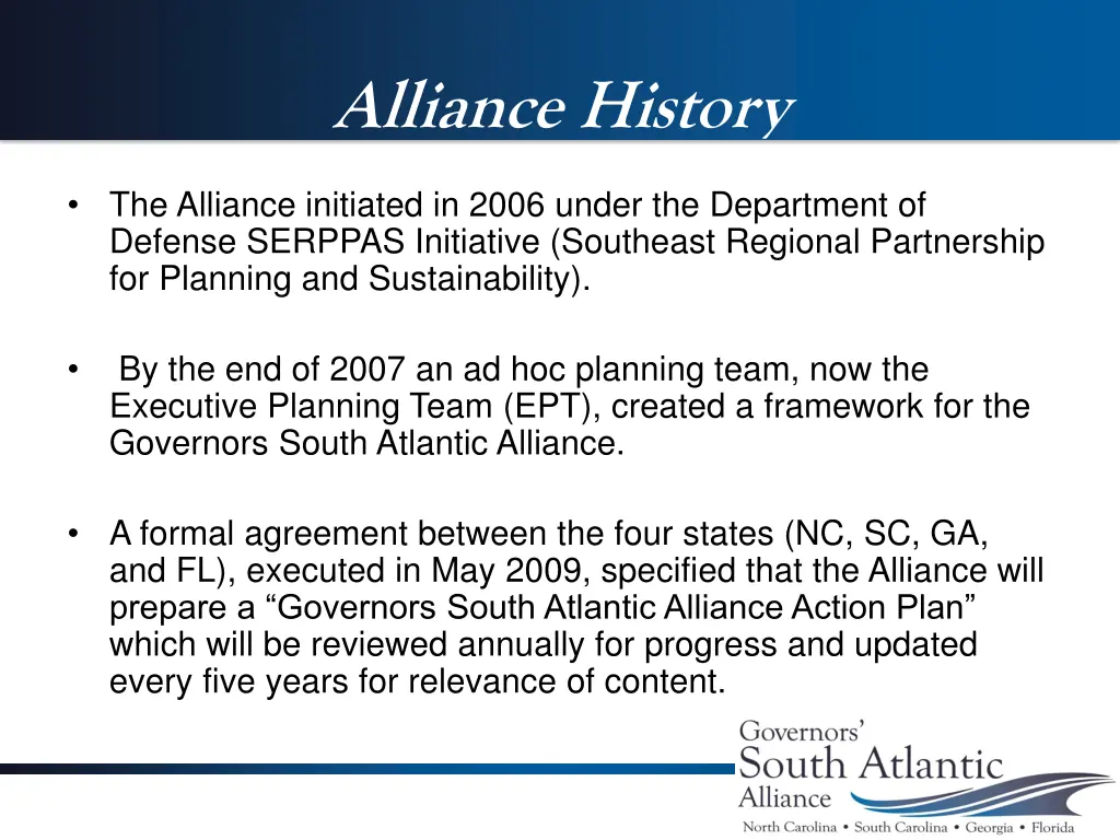 alliance history