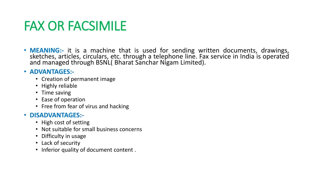 fax or facsimile fax or facsimile