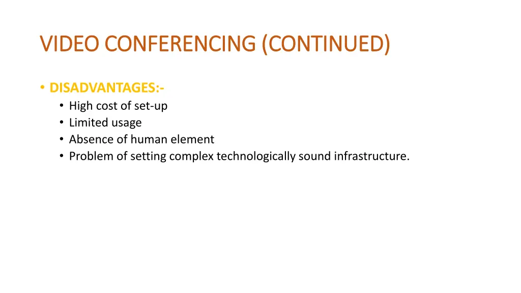 video conferencing continued video conferencing
