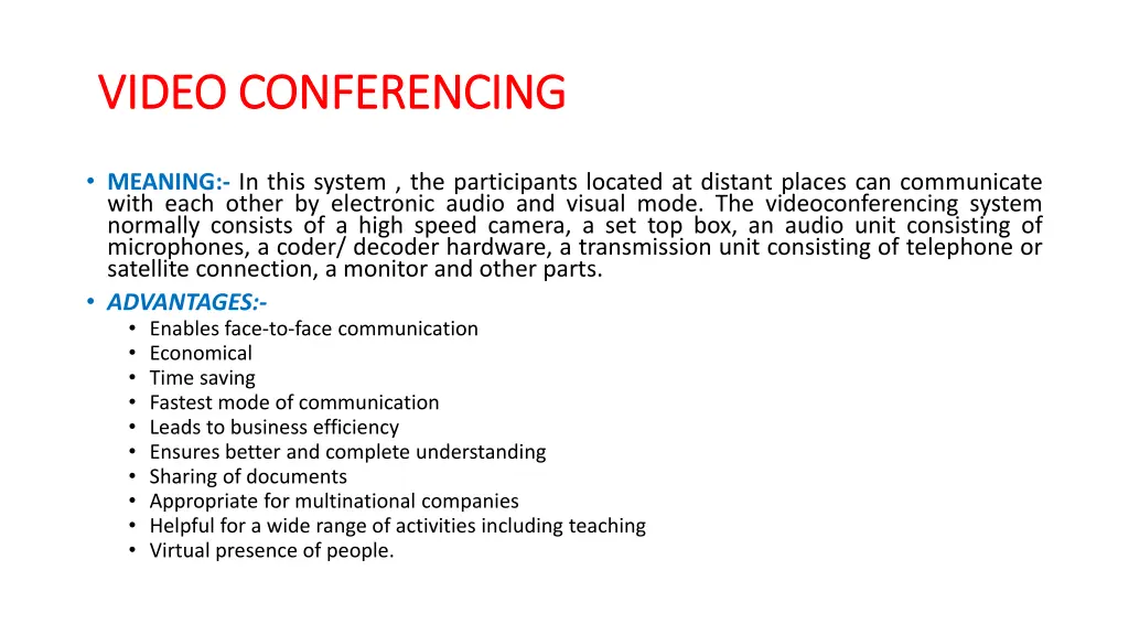 video conferencing video conferencing