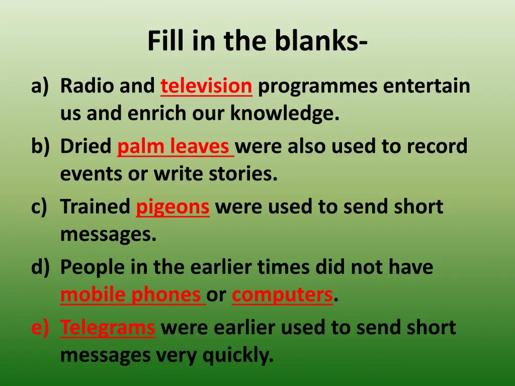 fill in the blanks