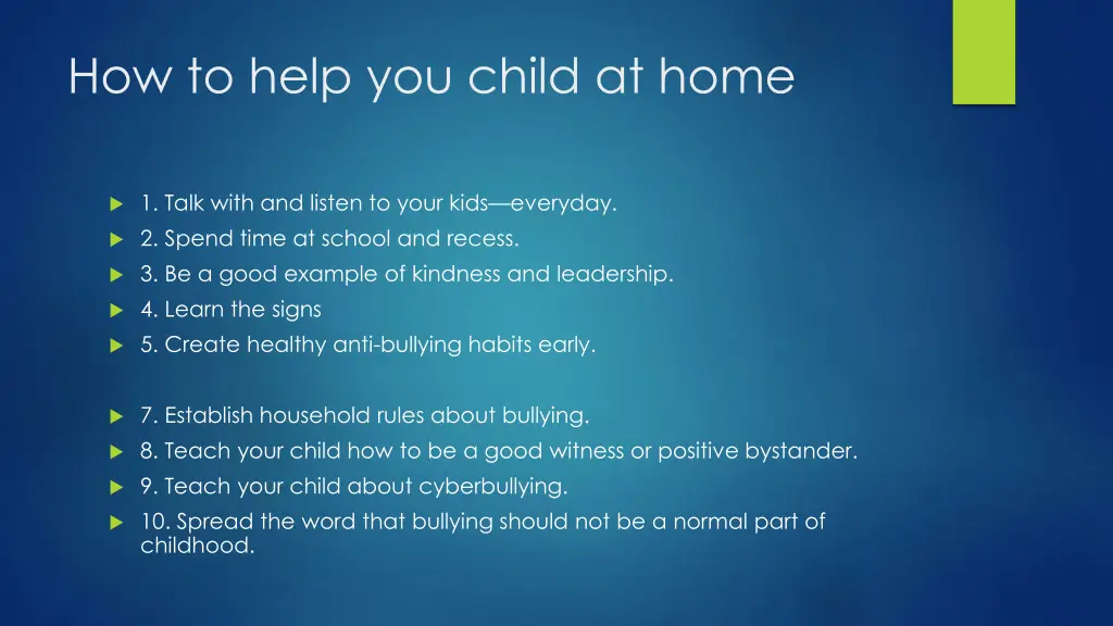 how to help you child at home