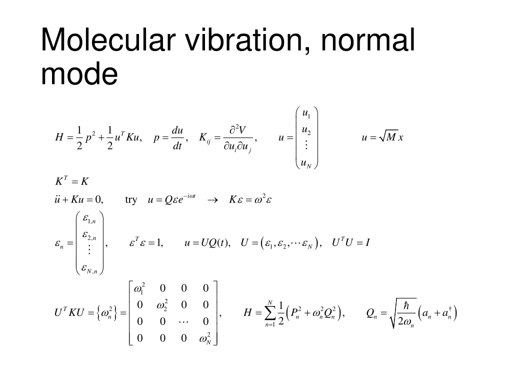 molecular vibration normal mode
